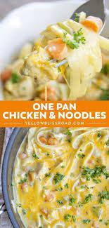 One Pot Creamy Chicken And Noodles Recipe Quick Easy Recipe Creamy Chicken And Noodles Creamy Chicken Recipes