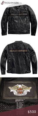 Harley Davidson Men S Triple Vent Leather Jacket In 2021 Leather Jacket Unique Leather Jacket Harley Davidson Leather Jackets