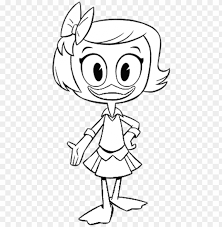 Ducktales is an animation series made by walt disney. Webby Ducktales Coloring Page Ducktales 2017 Coloring Pages Png Image With Transparent Background Toppng
