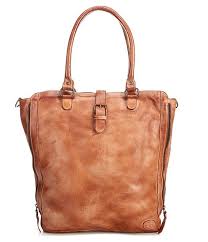 Bed Stu Mildred North South Leather Slouchy Zip Tote Bag