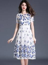 Dresses Skater Dresses Bohemian Silk Floral Print V Neck Short Sleeve Skater Dress In 2020 Modest Dresses Lace Dress Casual Dresses