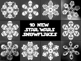 Snowflake is unique, beautiful and great for art project for kids. Star Wars Snowflakes And Templates To Make Your Own If It S Hip It S Here