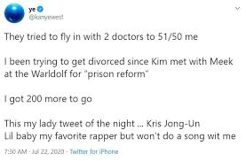 Kanye believes he is the most important living artist. Kanye West Accuses Kim Kardashian Of White Supremacy Tweets He S Seeking Divorce Newshub