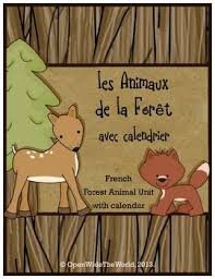 French Dual Language Immersion Forest Animals W Calendar Les Animaux De La Foret French Teaching Resources French Learning Games Learning Science