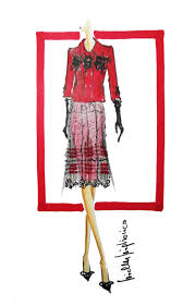Fashion S Sketch On The Occasion Of The Credentials Of The Ambassador Of Italy S E Raffaele Trombetta The Consort Mrs Victoria Trombetta Has Chosen To Wear A