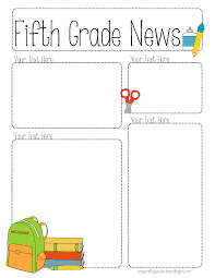 Completely Editable Newsletter For All Grades School Newsletter Template Class Newsletter Template Classroom Newsletter Template