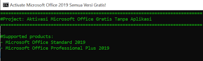 Office 2019 activator updated file to activate the microsoft office 2019 without any key and software. Gudang Belajar Komputer Cara Aktivasi Microsoft Office 2019 Permanen Tanpa Aplikasi