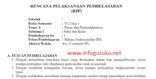 Kami akan membagikan perangkat pembelajaran matematika sd kelas 4 semester 1. Download Contoh Rpp 1 Lembar Jenjang Sd Kelas 5 Semester 2 Infoguruku