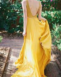 Loulette Bride Frida Gown Yellow Wedding Dress Yellow Bridal Gown Boho Bride Non White Wedding Dresses Boho Bridal Gowns Yellow Wedding Dress