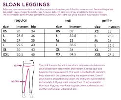 Sloan Paneled Leggings Size Chart Design Kids Fashion