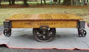 Shop for cocktail/ coffee tables at northeast factory direct. Antique Lineberry Factory Cart Coffee Table Railroad 132988157
