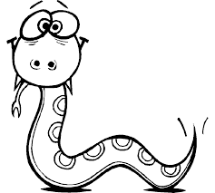 Dibujo Serpiente Para Colorear