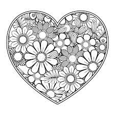 Free valentines day coloring pages for adults. Valentines Day Coloring Page Stock Vector Illustration Of Line Coloring 138002585