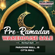 7, persiaran setia dagang, bandar setia alam, seksyen u13,40170 shah alam, selangor drul ehsan, malaysia. Harvey Norman Pre Ramadan Warehouse Sale From 9 April 2021 Onwards In 2021 Harvey Norman Warehouse Sales Harvey