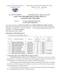 BÁO CÁO TÌNH HÌNH QUẢN TRỊ CÔNG TY 6 THÁNG ĐẦU NĂM 2014