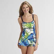 Jaclyn Smith Womens Swim Dress Hibiscus At Kmart Com Womens Swimdress Swim Dress Clothes For Women