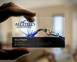 Get inspired by 21 professionally designed welding & metal work business cards templates. Business Business Card Design For Allsteel Welding And Repair By Chandrayaan Creative Design 7050664