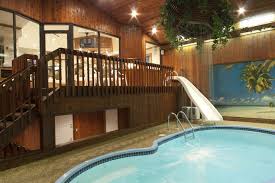 This Is A Hotel Room Yup Private Pool And Waterslide And A Shower Steam Room In Chicago So So Going Cool Pools Hotels Room Pool