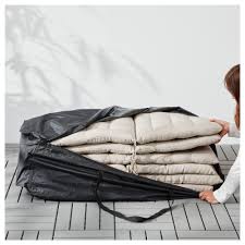 Tostero Storage Bag For Pads And Cushions Black 45 5 8x19 1 4 116x49 Cm Bag Storage Cushions Outdoor Seat Cushions