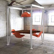 This Looks Like So Much Fun Talk About A Great Way To Have Grandkids Sit At The Dinner Table Swing Table Cool Furniture Furniture