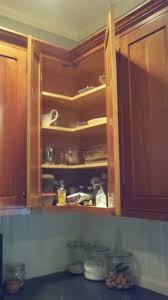 Corner Cabinet Heaven No More Reaching Behind Trying To Find The Things In The Hidden S Corner Kitchen Cabinet Upper Kitchen Cabinets Kitchen Cabinet Storage