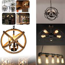 Industrial Vintage Pendant Lighting Celling Fixture Beautiful Rustic Bar Hanging Ebay