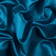 Italian Mosaic Blue Silk And Cotton Satin