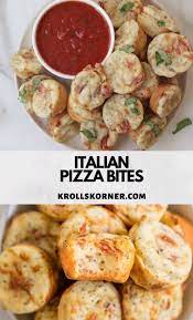 Italian Pizza Bites Pizza Bites Thanksgiving Appetizer Recipes Italian Recipes