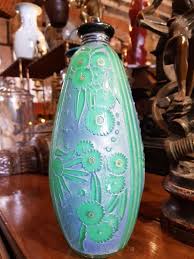 Vase Delatte Nancy Glass Multilayer And Gilding Pate De Verre Vase Multi Layering Glass Art