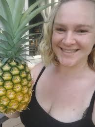 Picking first pineapple of the year