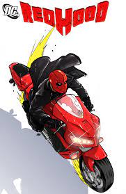 Red Hood Motorcycle Color By Pikapikaichigo D3bpihq Png 600 925 Red Hood Jason Todd Red Hood Robin Arkham Knight