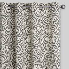 Black And White Pattern Curtains With Their Tribal Art Inspired Pattern In Charcoal And Ivory Our Exclusive 100 Grommet Curtains Living Room Pattern Curtains Living Room Grommet Top Curtains