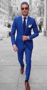 Blue Suit Color Combinations With Shirt And Tie Blue Suit Men Mens Fashion Suits Blue Suit
