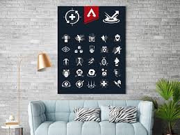 Apex Legends All Abilities Icon Printable Download Wall Art Home Decor Decor Home Decor Home Decor Decals