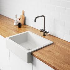 Single bowl kitchen sink with protective bottom grid and strainer in m.grey, matte gray product description &… Havsen Apron Front Sink White Ikea