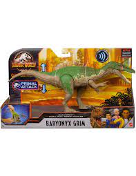 Camp cretaceous follows six teenage campers as they are the first selected to experience the world's most incredible adventure camp escapes and causes all systems in jurassic world to go haywire, unleashing rampaging dinosaurs upon the park, the campers find that they. Jurassic World Camp Cretaceous Schlag Sound Baryonyx Grim Mattel