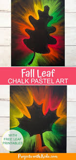 Gorgeous Fall Leaf Chalk Pastel Art Kids Can Make Chalk Pastel Art Thanksgiving Art Pastel Art