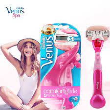شفرات فينوس الوردي موس حلاقة نسائية للمنطقة الحساسة والجسم beauty skin care routine beauty skin care beauty skin