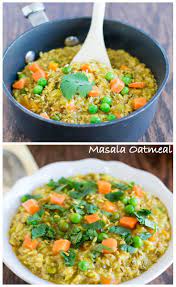 Masala Oatmeal Oats Recipes Indian Savory Oatmeal Recipes Vegan Breakfast Recipes