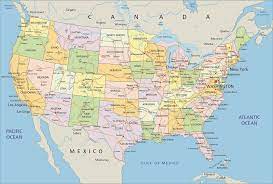 Bán bản đồ nước mỹ tại bản đồ mặt trời đỏ. Ban Do Hanh Chinh Nuoc My Usa Map Usa Map Political Map Map