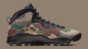 Air Jordan 10 Retro Woodland Camo Desert Camo Release Date 310805 200 310805 201 Sole Collector Air Jordans Camo Nike Images