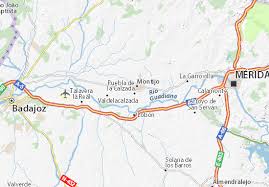 Klicken sie auf die karte, um die höhe anzuzeigen. Michelin Landkarte Puebla De La Calzada Stadtplan Puebla De La Calzada Viamichelin