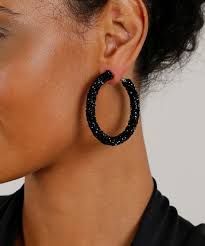 Просмотрите свежий пост @editslauren в tumblr на тему argola. Brinco Feminino De Argola Com Brilho Preto