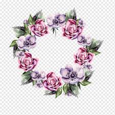 Picked from the farm and delivered straight to your special recipient's door, our beautiful roses are a priceless gift. Pink And Purple Rose And Anemone Wreath Illustration Flower Illustration Red Flower Circle Purple Texture Botany Png Pngwing