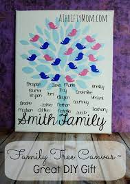 Family Tree Canvas Great Diy Gift A Thrifty Mom Recipes Crafts Diy And More Find gift cards and gift ideas for painters kids crafters everyone in between. family tree canvas great diy gift a