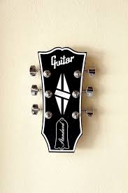 Support Guitare Guitare Tete De Cle Panier Guitare En Forme Guitar Rack Key Rack Wall Key Holder