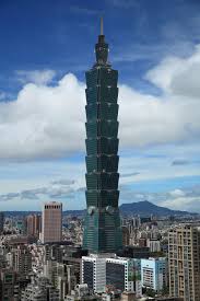 The tower is adjoined by a multilevel shopping mall that has the world's largest ruyi symbol as an exterior feature. Taipei 101 Taipei Taiwan Taipei Taiwan Skyscraper Taipei 101