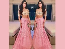 On the third day of lakme fashion week, the 'dhadak' star sets the ramp on fire in a blue and pink heavily embroided lehenga choli. Just Ten Pics Of Janhvi Kapoor Living Her Best Life In Lehengas