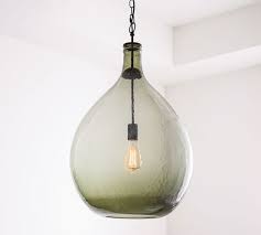 Clift Oversized Glass Pendant Light Pottery Barn