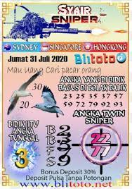 Syair Blitoto Sdy Sgp Hk Prediksi Jumat 31 Juli 2020 31 Juli Senin Jumat